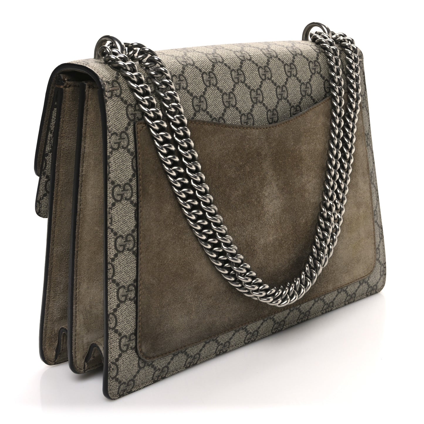 GG Supreme Monogram Medium Dionysus Shoulder Bag Taupe