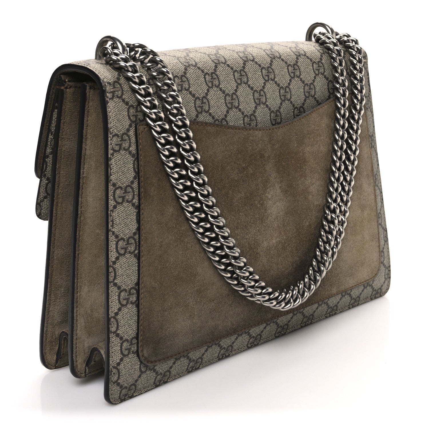 Gucci GG Supreme Monogram Medium Dionysus Shoulder Bag Taupe 3 of 10