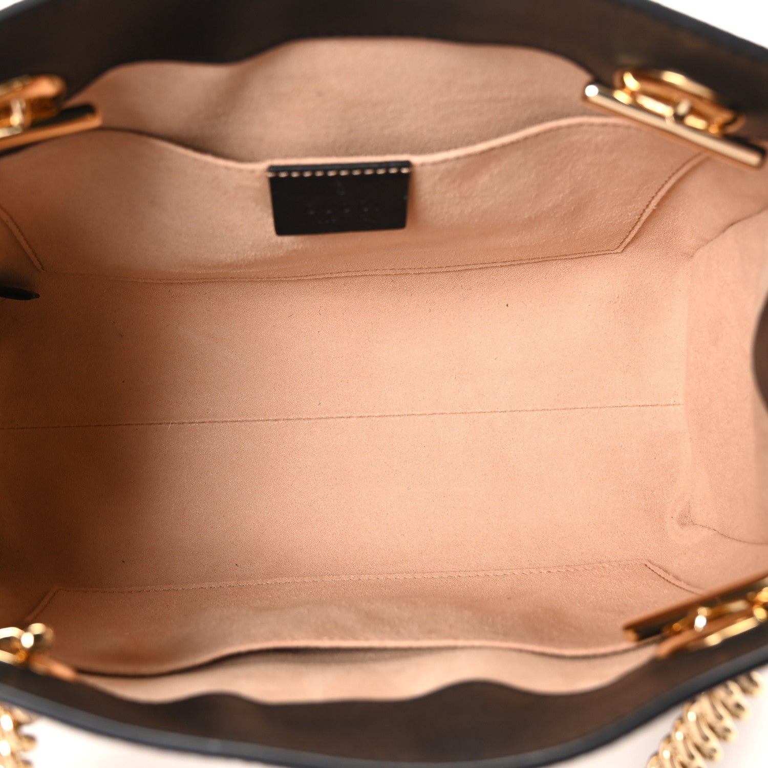 Gucci GG Supreme Monogram Bees Small Padlock Tote Beige Oro Black 5 of 10