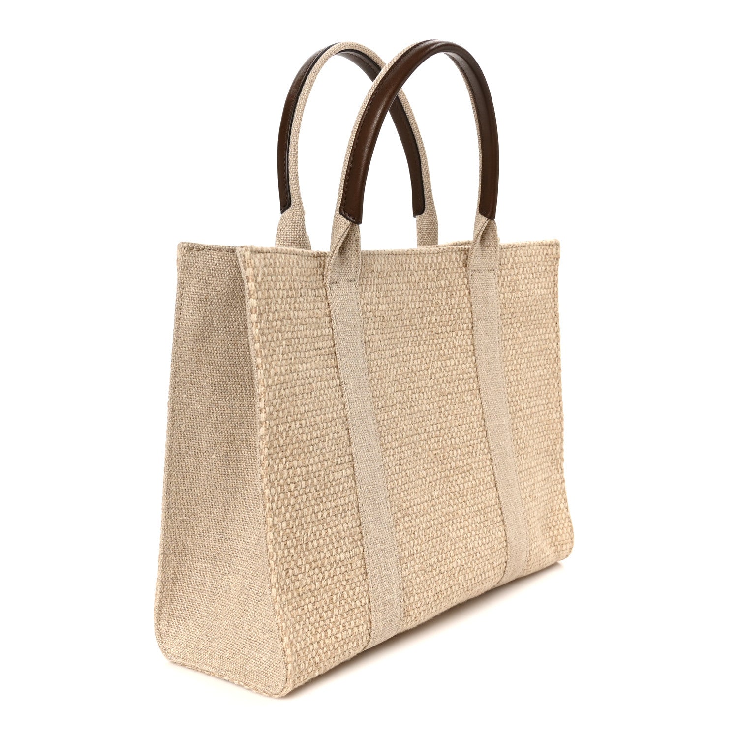 The Row Linen Georgia Tote Bag Clay Shell 3 of 9