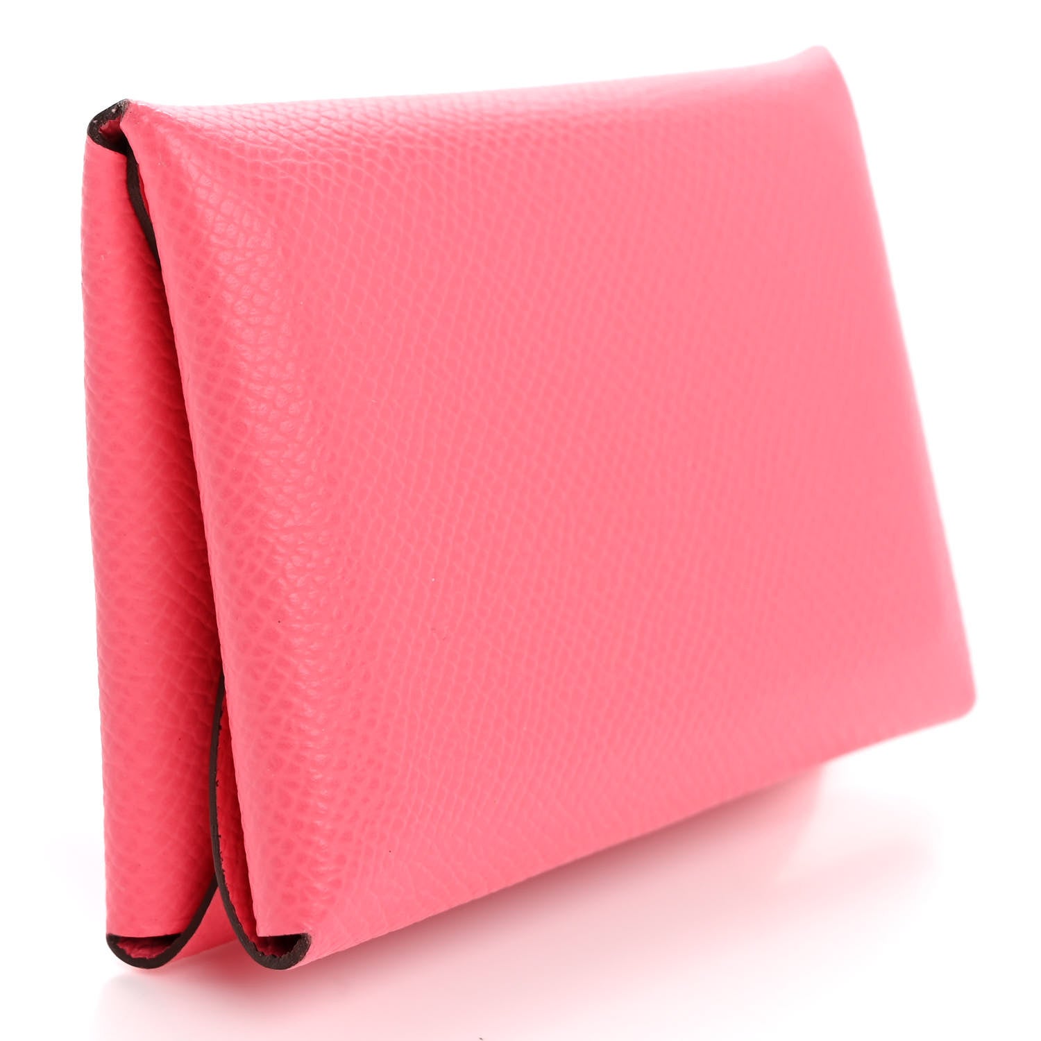 Hermes Epsom Calvi Duo Card Case Rose Azalee 3 of 11