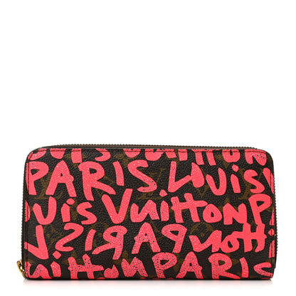 Louis Vuitton Monogram Graffiti Zippy Wallet Fuchsia 1 of 10