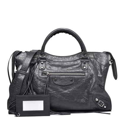 Balenciaga Agneau Classic Silver Hardware City Gris Fossile 1 of 9