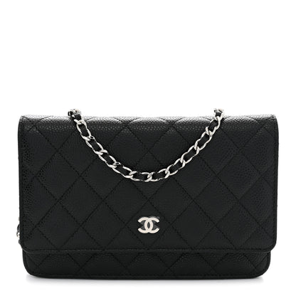 Chanel Caviar Quilted Wallet on Chain WOC Black 1 of 11