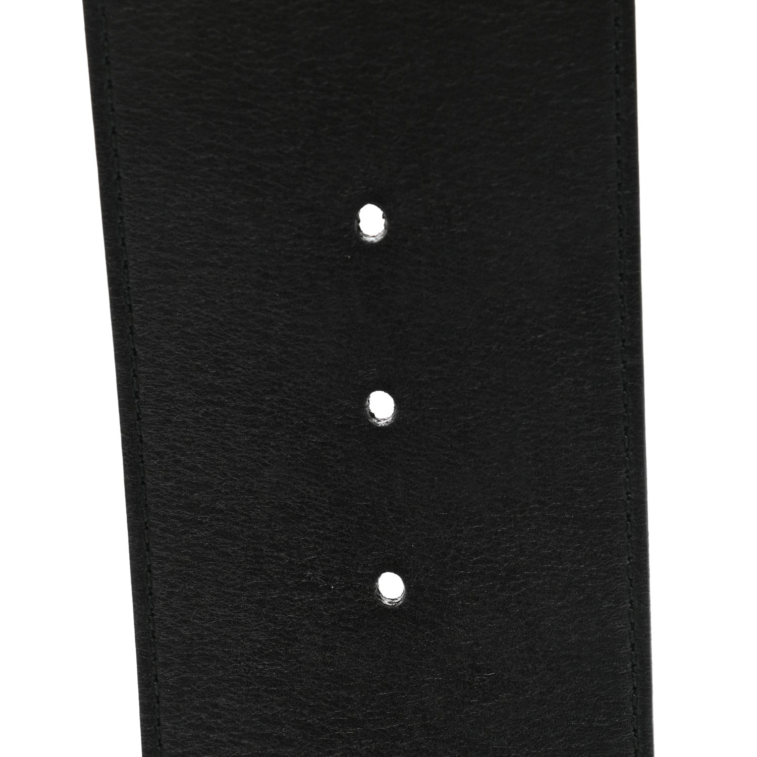 Gucci Moon Calfskin Pearl Double G 70mm Belt 100 40 Black Cream 6 of 8