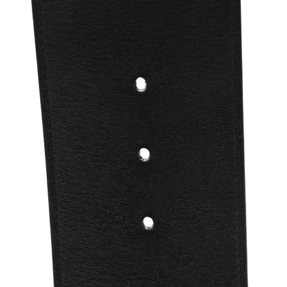 Gucci Moon Calfskin Pearl Double G 70mm Belt 100 40 Black Cream 6 of 8