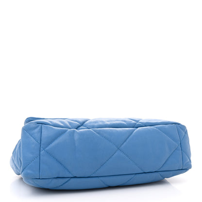 Chanel Goatskin Quilted Large Chanel 19 Flap Blue 4 of 12