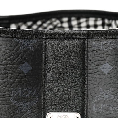 MCM Visetos Medium Reversible Shopper Tote Black 20 of 20
