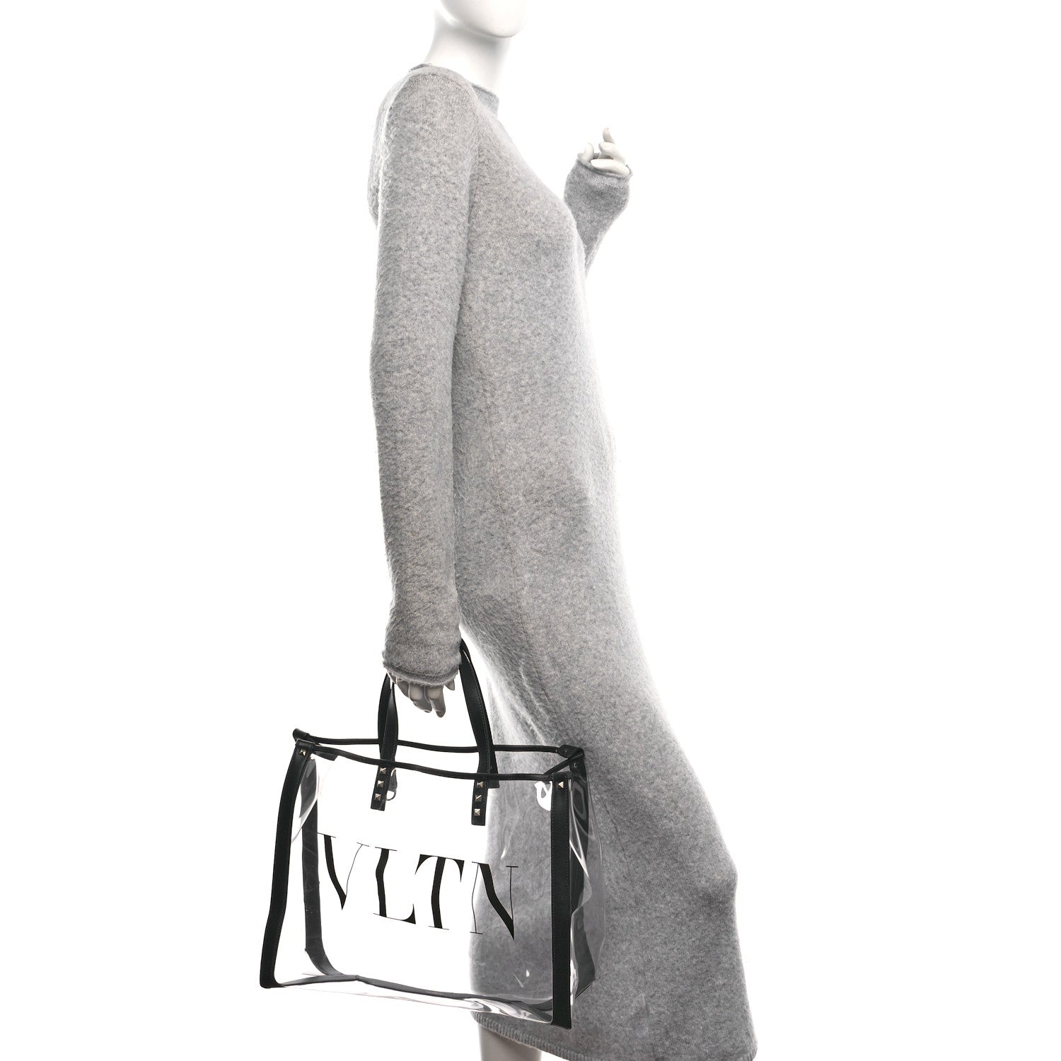 Valentino Garavani Plexy VLTN Shopping Bag Transparent 2 of 10