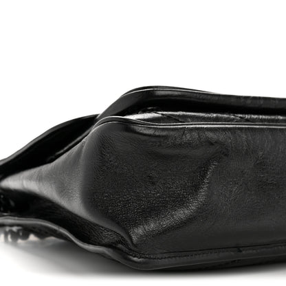 Saint Laurent Crinkled Calfskin Matelasse Monogram Medium Niki Chain Satchel Black 9 of 14