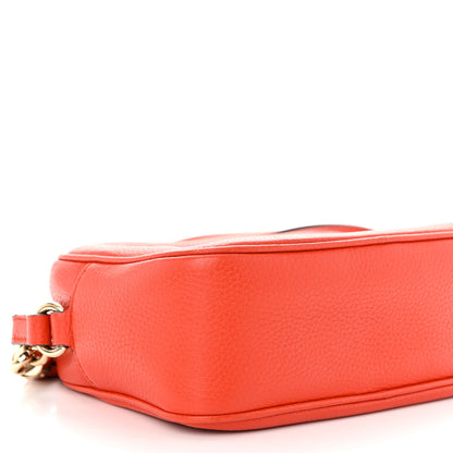 Gucci Pebbled Calfskin Small Soho Disco Bag Sun Orange 9 of 10