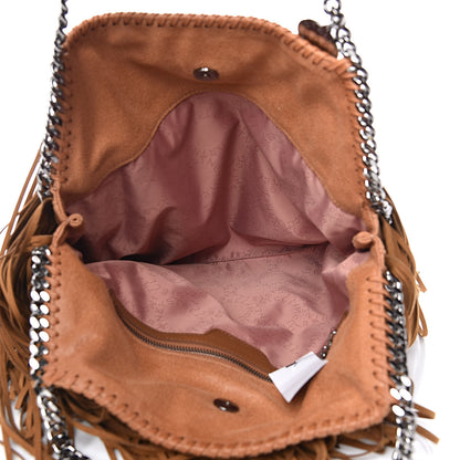 Stella McCartney Eco Suede Fringe Small Falabella Tote Tan 5 of 7