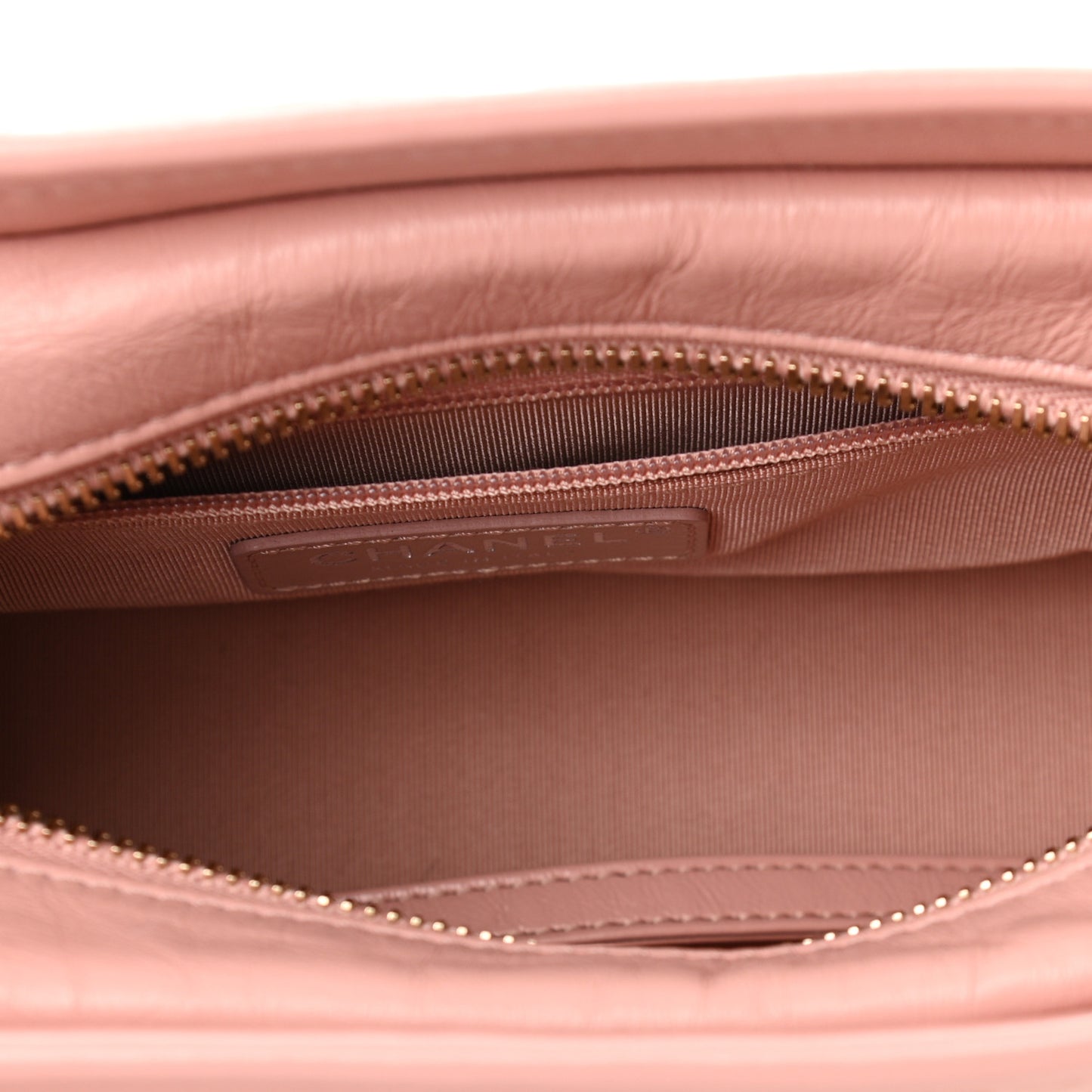 Aged Calfskin Quilted Small Gabrielle Hobo Light Pink