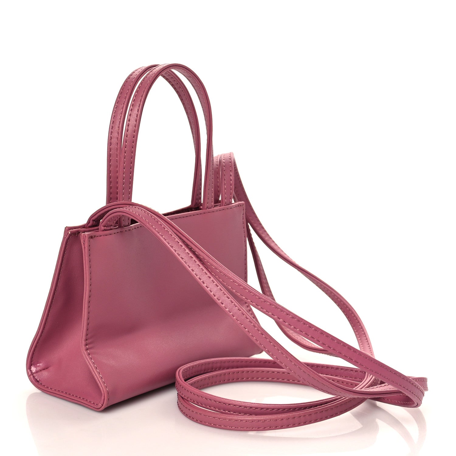 Telfar Vegan Leather Small Shopping Bag Corned Beef 3 of 9