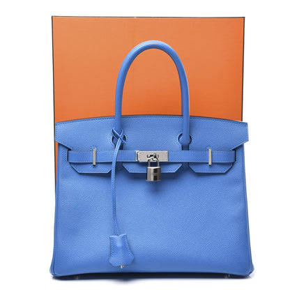 Hermes Epsom Birkin 30 Bleu Zanzibar 16 of 16