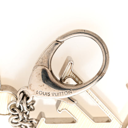 Louis Vuitton Fleur d Epi Bag Charm Key Holder Ivory 3 of 4