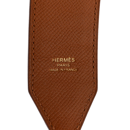 Hermes Epsom 40mm Tressage Shoulder Strap Black Craie Gold 3 of 6