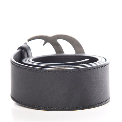 Gucci Moon Calfskin Nickel Double G 40mm Belt 80 32 Black 3 of 7