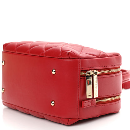Chanel Lambskin Quilted Small Trendy CC Bowling Bag Red 9 of 9