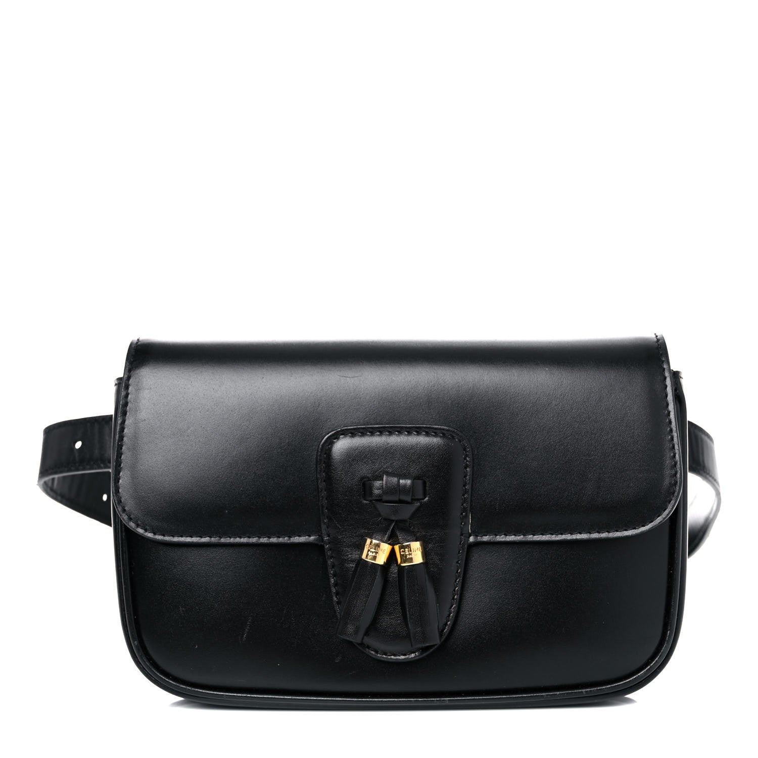 Celine Smooth Calfskin Tassel Belt Bag Black 1 of 19