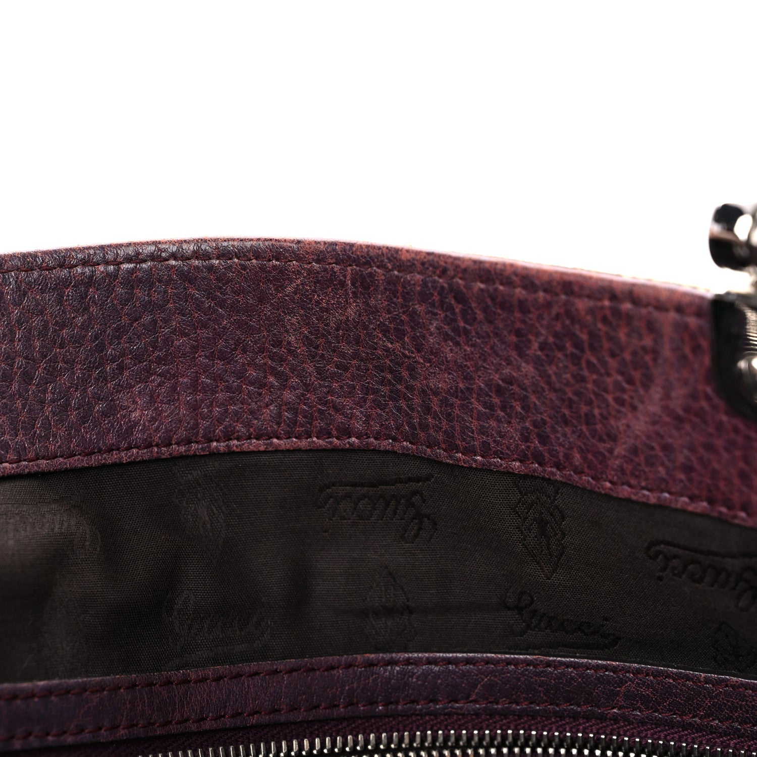 Gucci Monogram Medium Bamboo Bar Tote Bordeaux 12 of 21