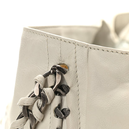 Chanel Calfskin Large East West Modern Chain Tote White 11 of 11