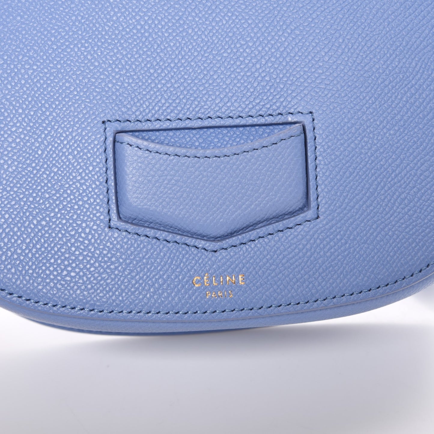 Grained Calfskin Small Trotteur Porcelain