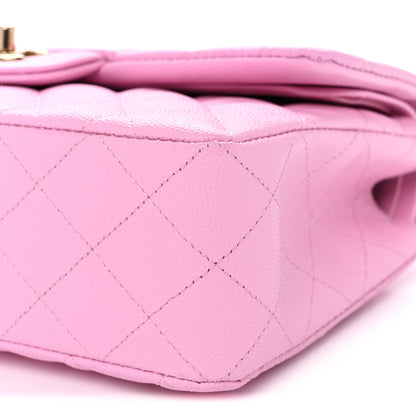 Chanel Caviar Quilted Small Double Flap Pink 10 of 10