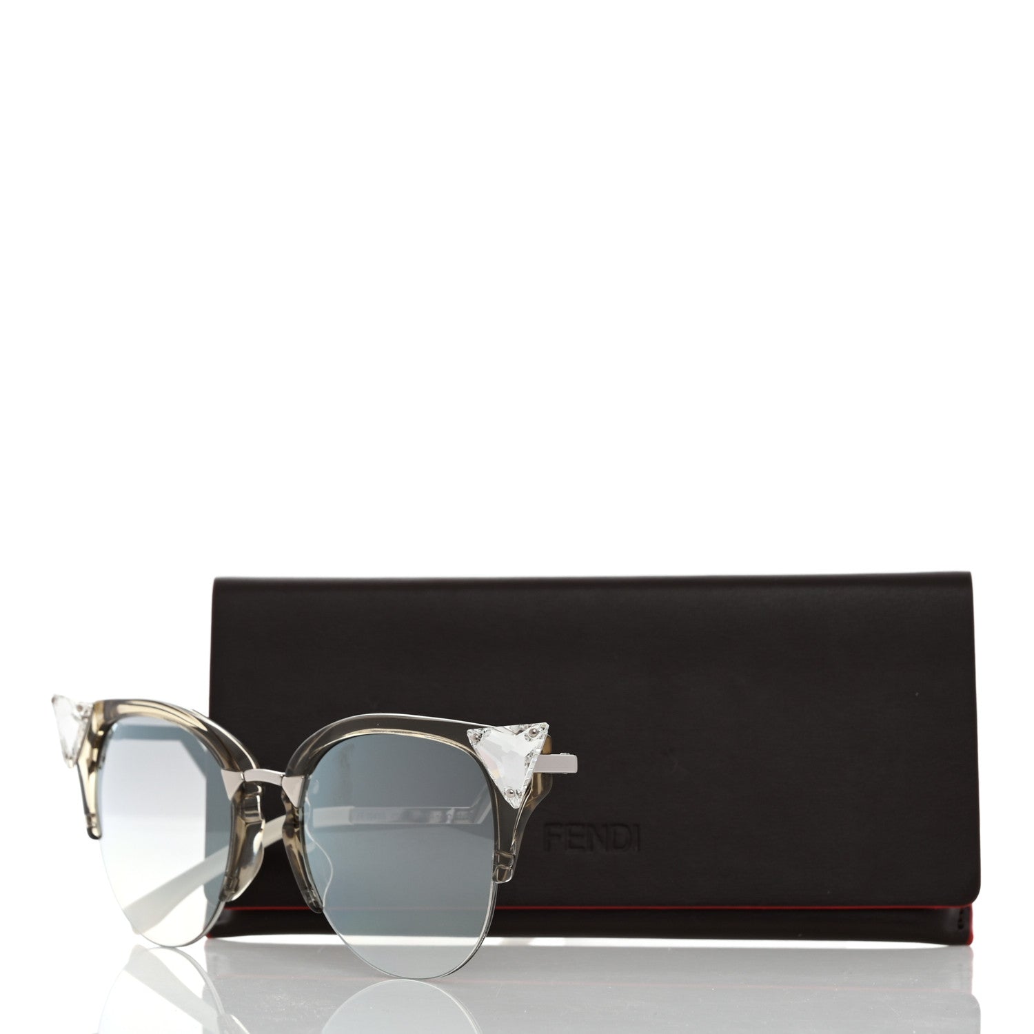 Fendi Iridia Cat Eye Sunglasses FF 0041/S Silver 7 of 7