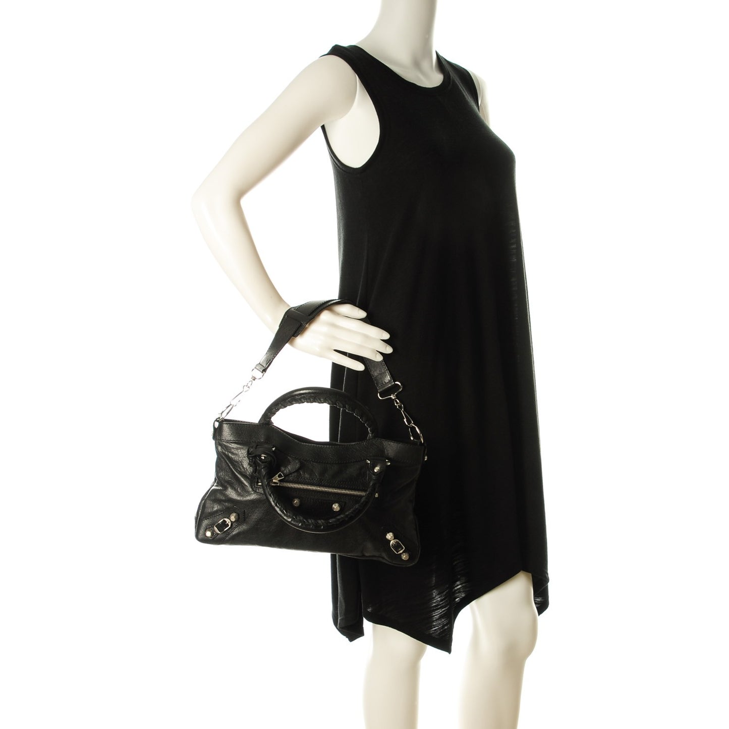 Agneau Giant 12 Silver Hardware First Black