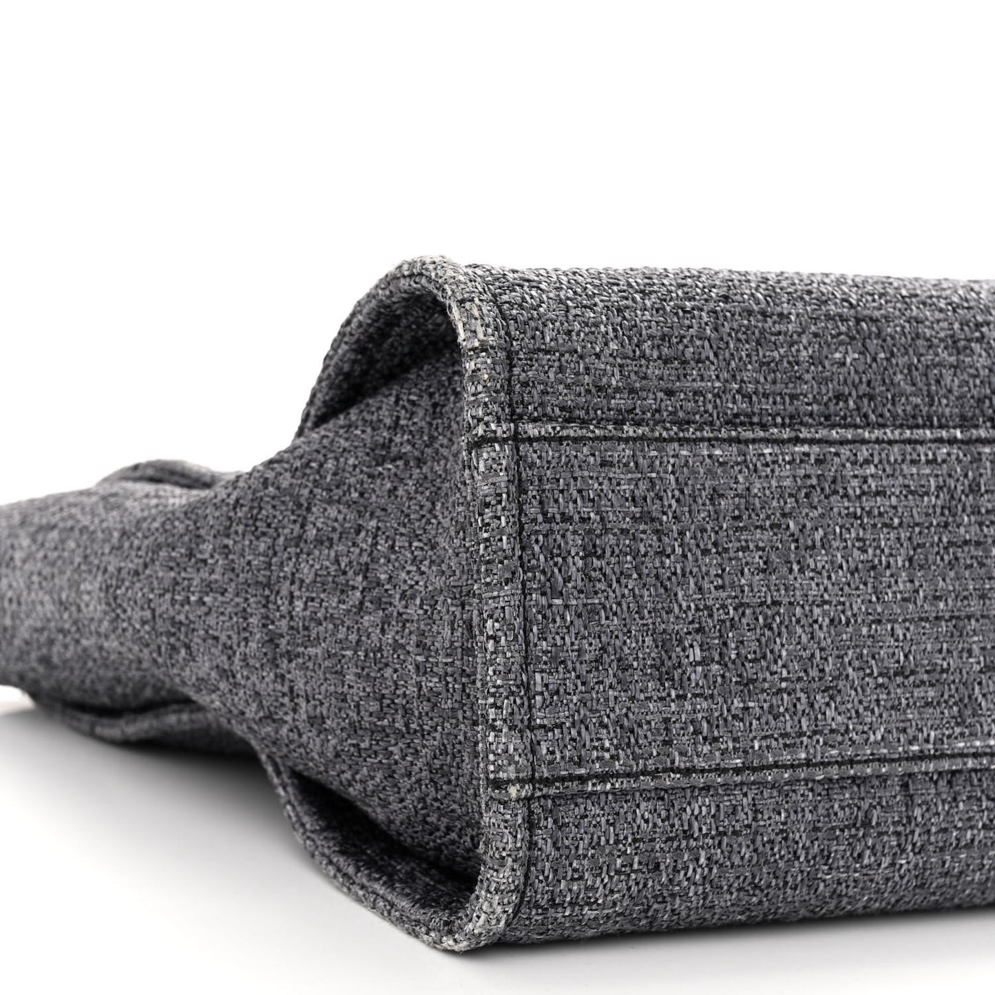 Lurex Boucle Small Deauville Tote Grey