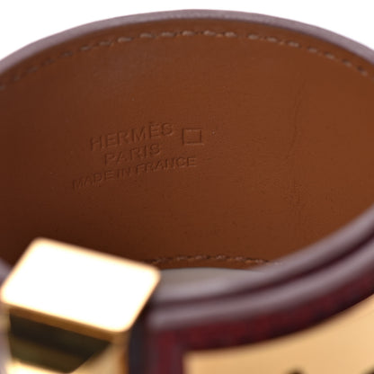 Hermes Shiny Alligator Collier De Chien CDC Bracelet S Rouge H 4 of 6