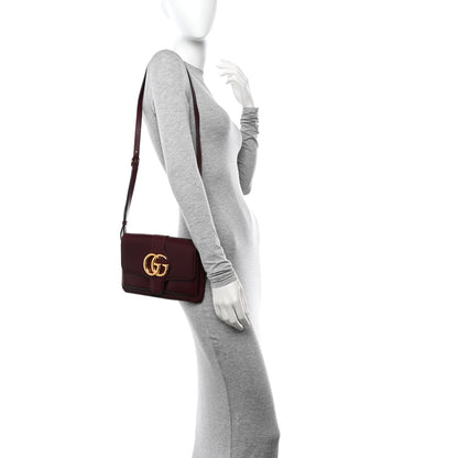 Gucci Vitello Palmellato Lux Small Arli Flap Shoulder Bag Vintage Bordeaux 2 of 10