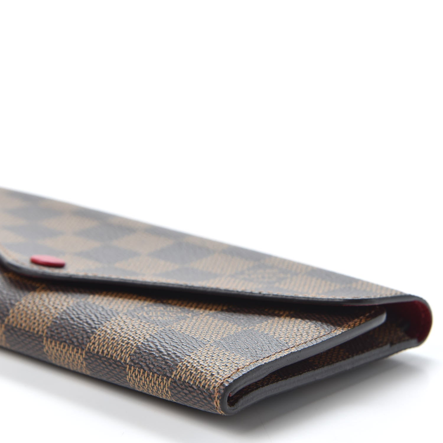 Louis Vuitton Damier Ebene Josephine Wallet Red 6 of 9