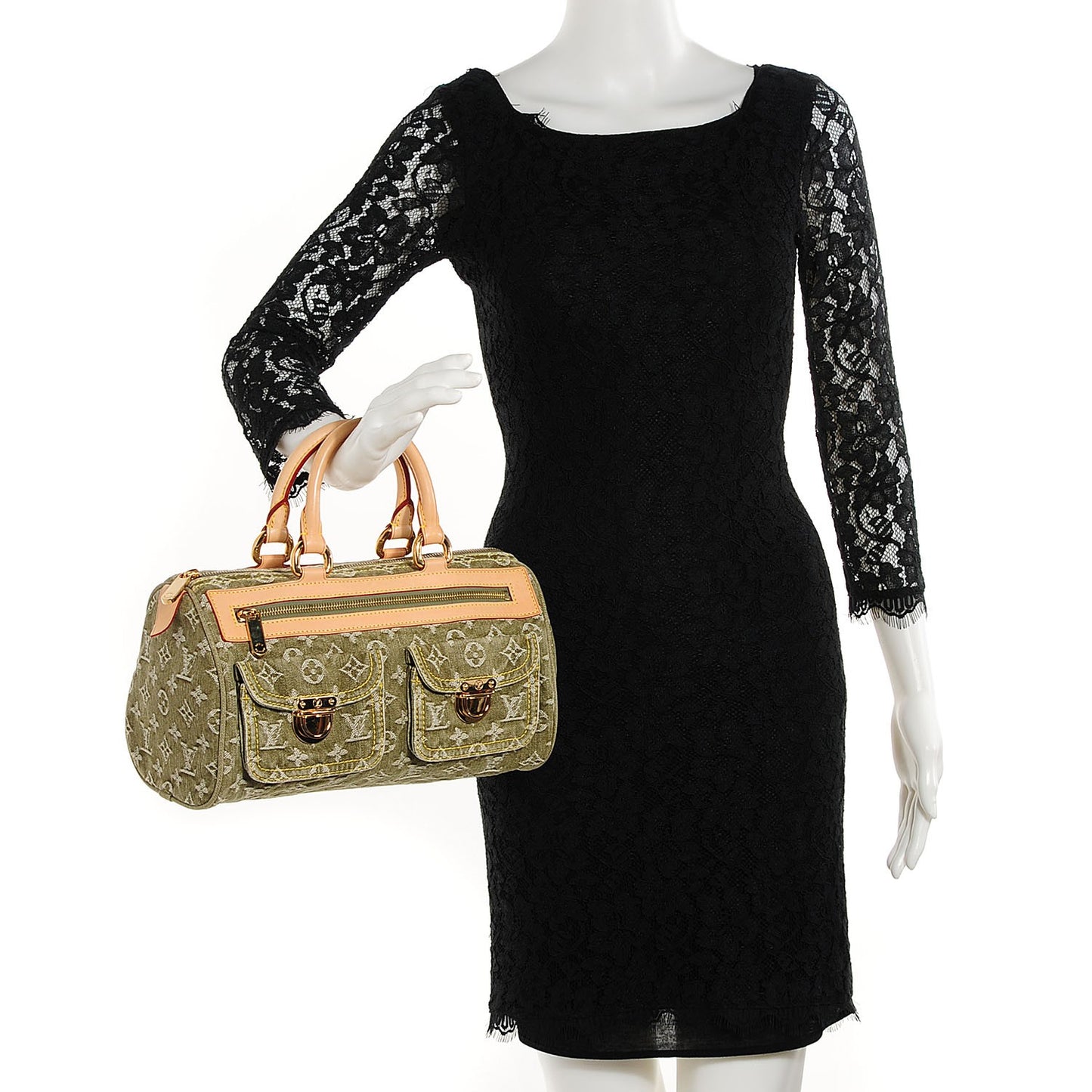Monogram Denim Neo Speedy Lichen