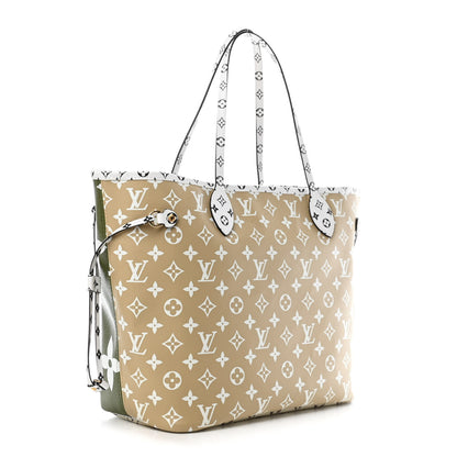 Louis Vuitton Monogram Giant Neverfull MM Kaki 2 of 4