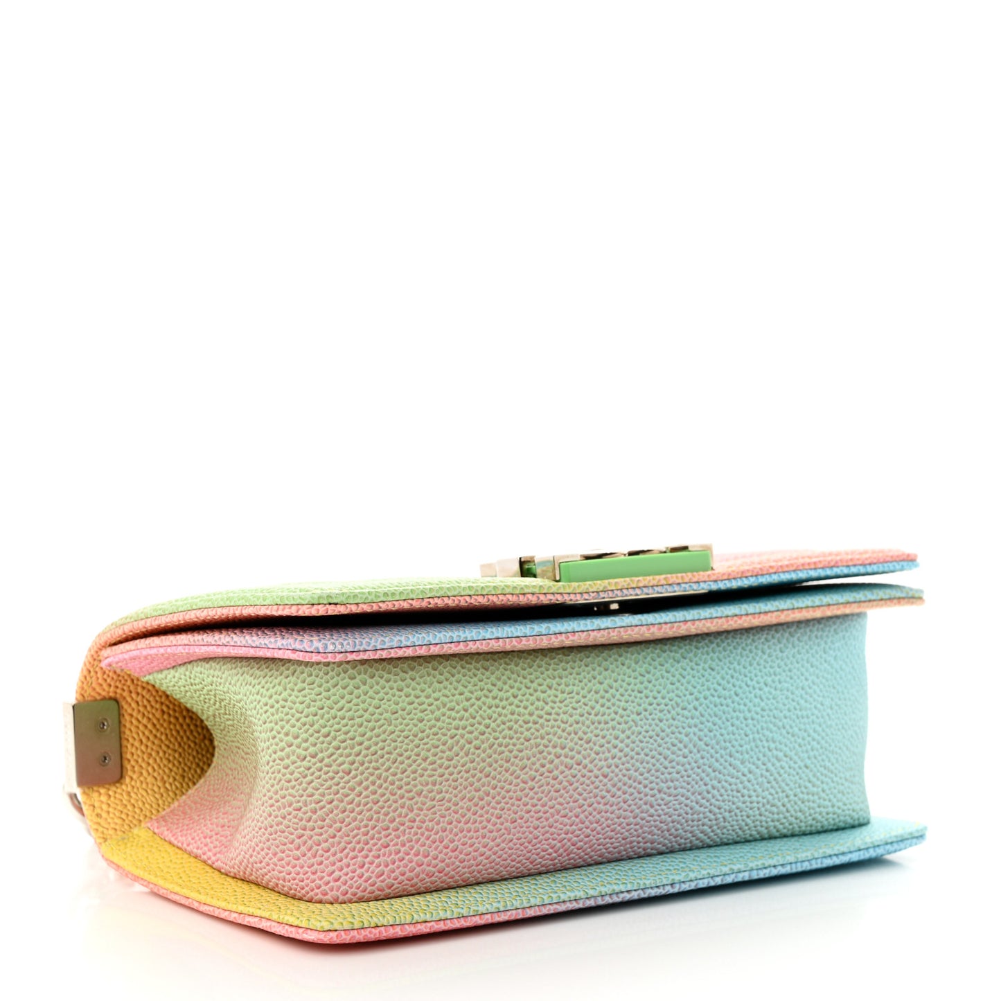 Caviar Quilted Small Cuba Rainbow Boy Flap Multicolor