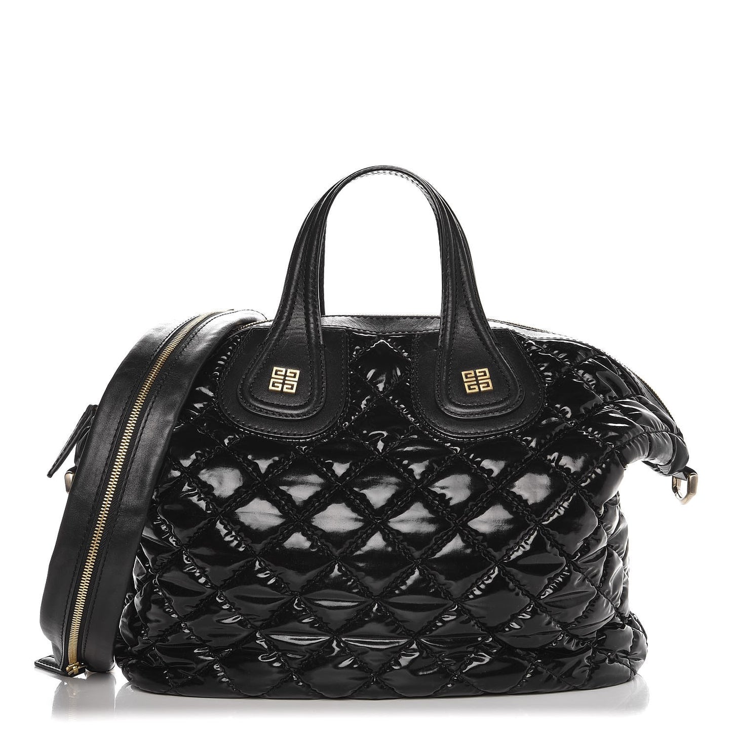 Patent Quilted Medium Nightingale Black