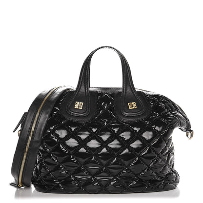Givenchy Patent Quilted Medium Nightingale Black 1 of 21