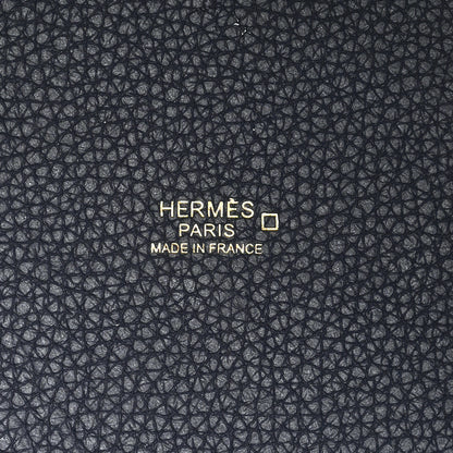 Hermes Taurillon Clemence Matte Alligator Picotin Lock Touch 22 Bleu Nuit 6 of 12