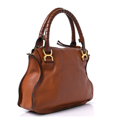 Chloe Calfskin Medium Marcie Satchel Tan 3 of 10