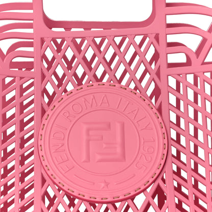 Fendi Recycled Plastic Vitello Liberty Matte Small Fendi Basket Rosa 9 of 13