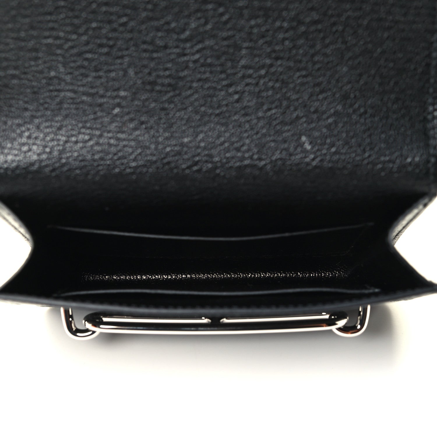 Hermes Chevre Mysore Roulis Slim Wallet Black 5 of 5