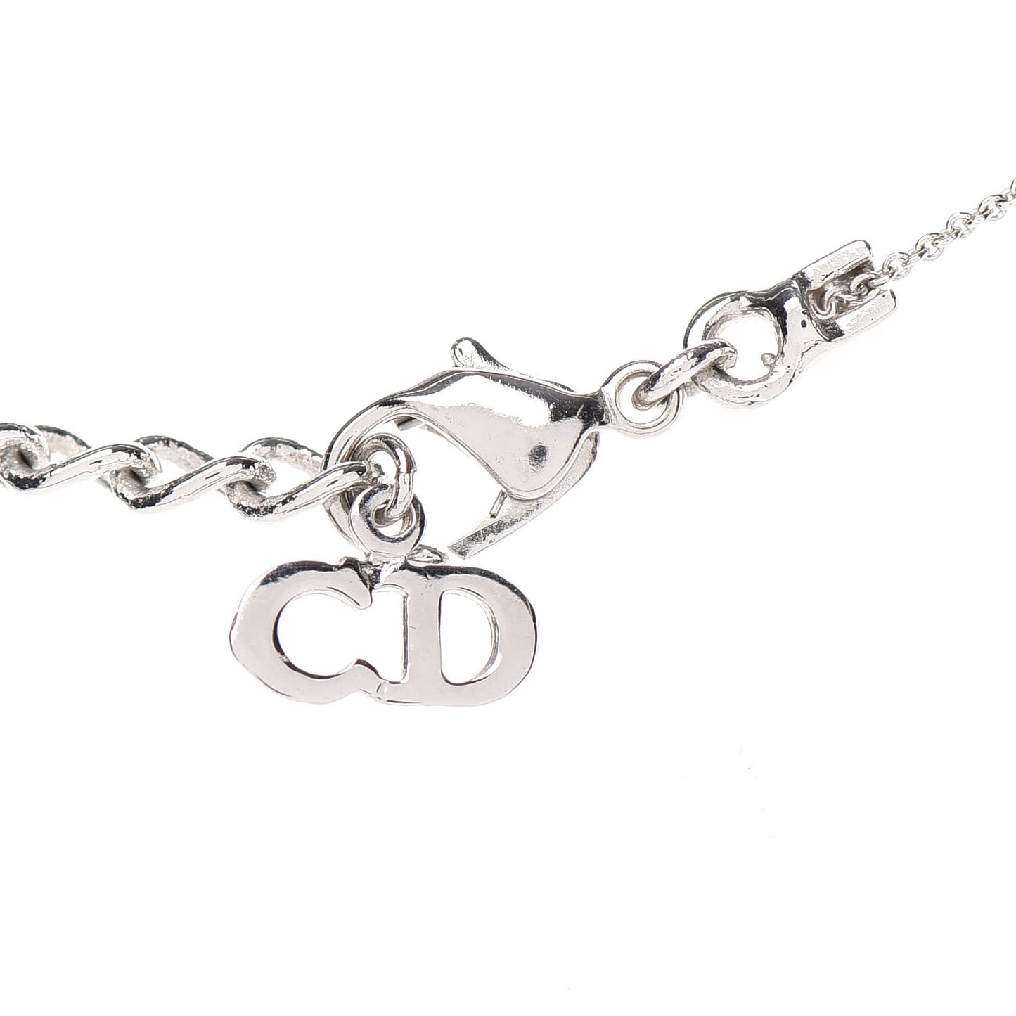 Metal Logo Necklace Silver