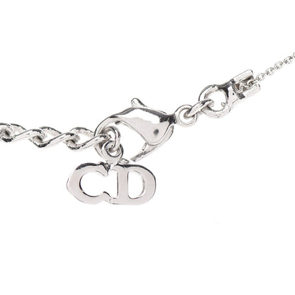 Christian Dior Metal Logo Necklace Silver 5 of 5