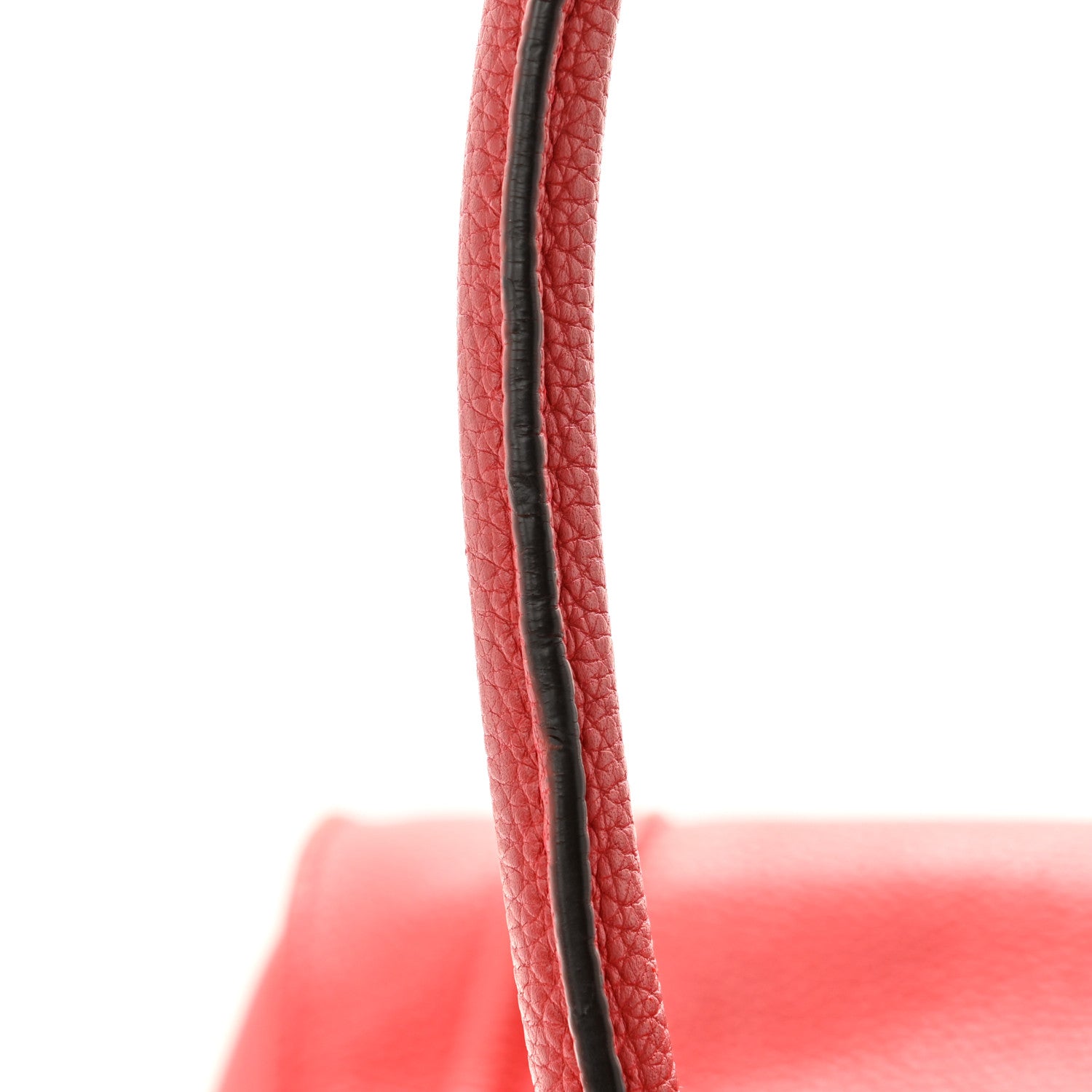Celine Drummed Calfskin Shoulder Luggage Red 14 of 15