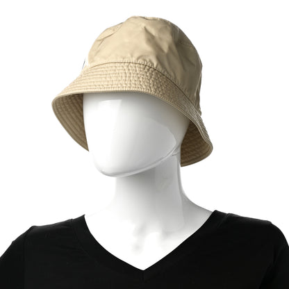 Prada Re-Nylon Metal Triangle Logo Womens Bucket Hat M Deserto 2 of 8