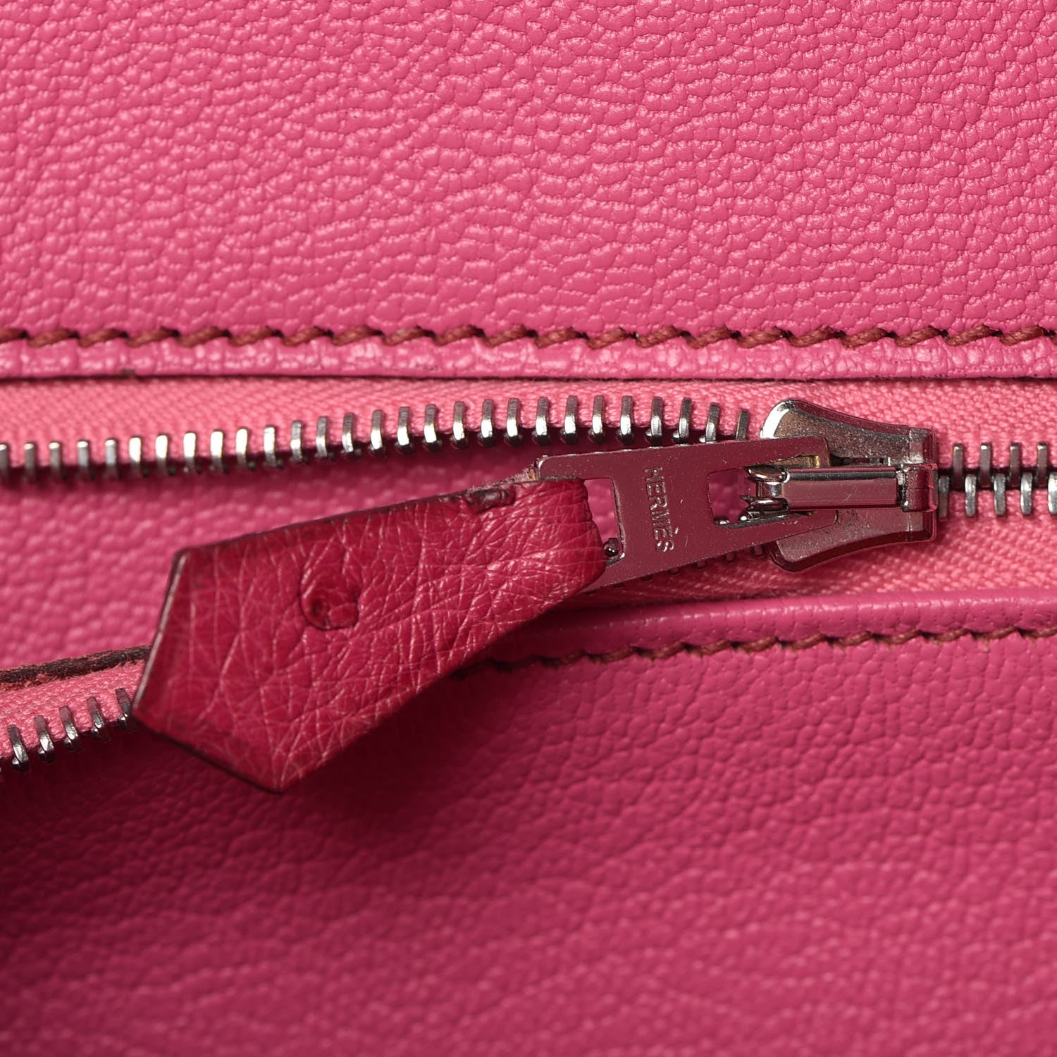 Hermes Ostrich Birkin 35 Fuchsia 19 of 43