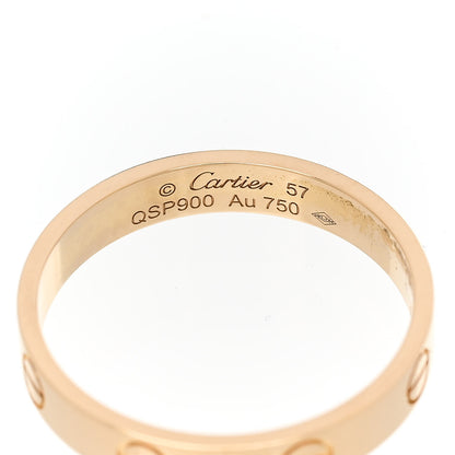 Cartier 18K Yellow Gold 3.5mm LOVE Wedding Band Ring 57 8 4 of 5