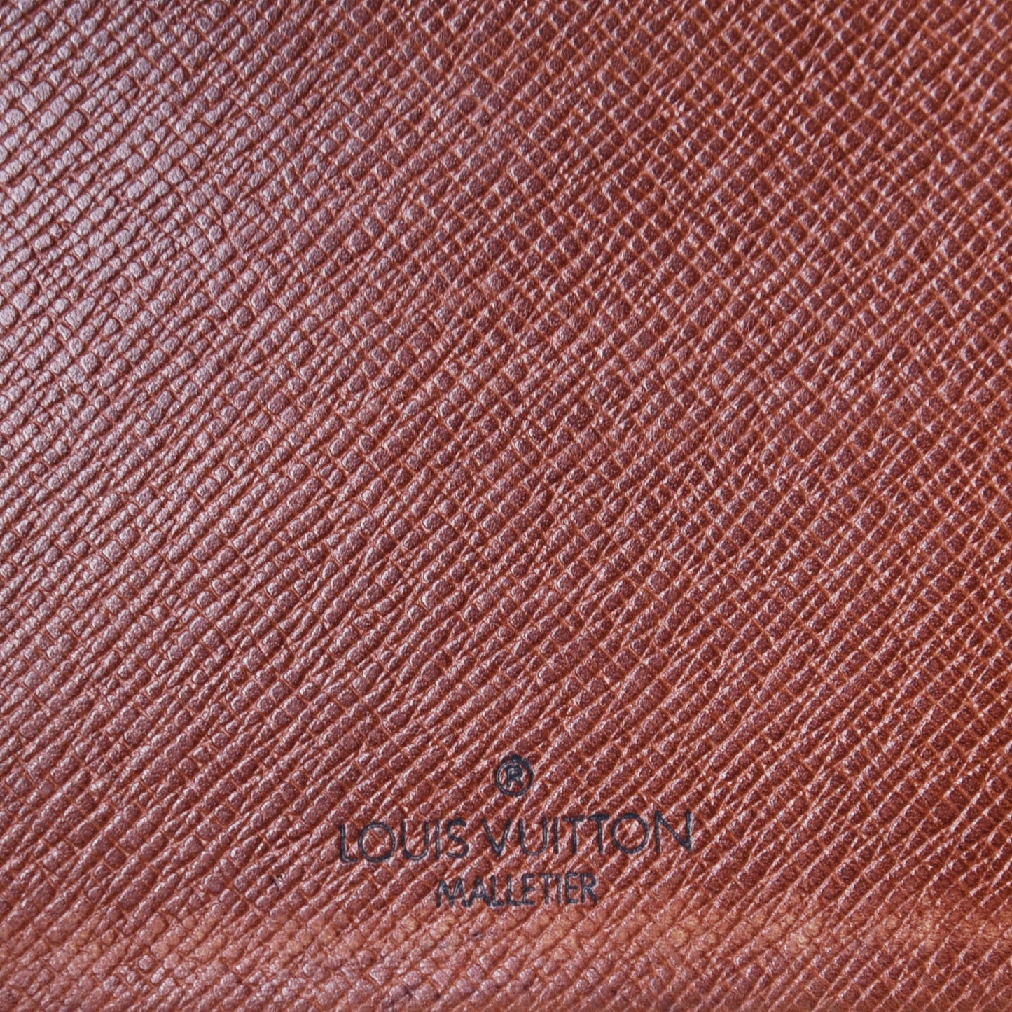 Monogram Simple Checkbook Holder Wallet Cover